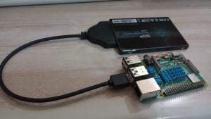 appearance Raspberry Pi 4 attached SSD